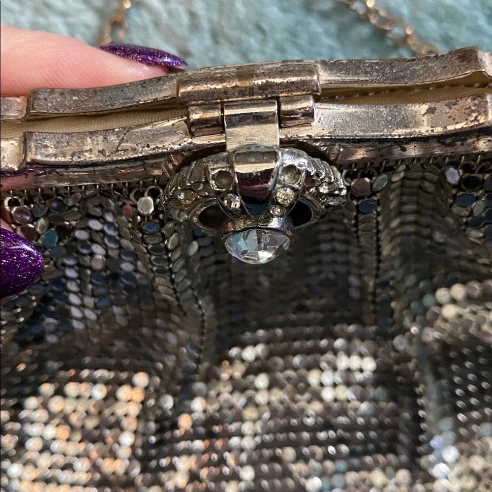 Whiting & Davis 1940s mesh evening bag - Picture 9 of 9